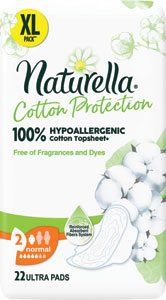 Naturella Cotton hygienické vložky Normal 22 ks - Teta drogérie eshop