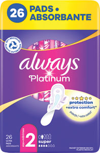 Always Platinum hygienické vložky Super 26 ks