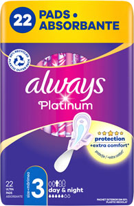 Always Platinum hygienické vložky Night 22 ks