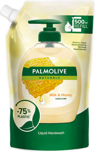 Palmolive tekuté mydlo Naturals Milk&Honey náhradná náplň 500 ml - Teta drogérie eshop
