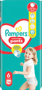 Pampers Pants plienkové nohavičky veľkosť 6 48 ks