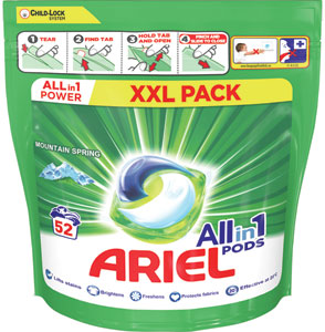 Ariel gélové tablety Mountain Spring 52 ks - Teta drogérie eshop