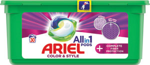 Ariel gélové tablety Color & style 30 ks - Teta drogérie eshop