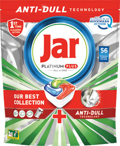 Jar Platinum tablety do umývačky riadu Plus Quick Wash 56 ks - Jar Original tablety do umývačky riadu Citrón 67 ks | Teta drogérie eshop