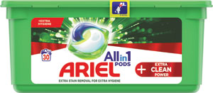 Ariel gélové tablety Extra Clean 30 ks - Teta drogérie eshop