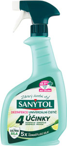 Sanytol dezinfekcia univerzálny čistič 4 účinky pure 500 ml