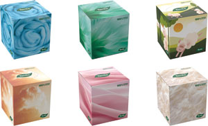 Tento kozmetické utierky Cube Mix 3-vrstvový - Tento hygienické vreckovky Natural Soft 3-vrstvový, 10x10 | Teta drogérie eshop