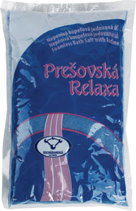 Prešovská Relaxa nepenivá kúpeľová jódovaná soľ 1 kg
