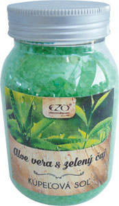 Ezo vonná kúpeľová soľ Aloe vera a zelený čaj 650 g - Elysium Spa šumivá guľa do kúpeľa s vôňou morského vánku 3 x 50 g | Teta drogérie eshop