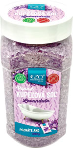 Ezo vonná kúpeľová soľ Levanduľa 1200 g - Ezo vonná kúpeľová soľ levanduľa Nature 650 g | Teta drogérie eshop