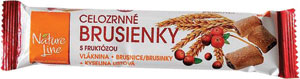 Brusienky celozrnné sušienky s brusnicami 65 g