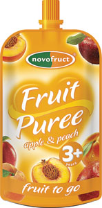 Fruit Puree jablkové pyré s broskyňami 120 g/10 g - Teta drogérie eshop