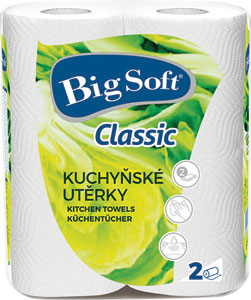 Big Soft kuchynské utierky classic 2-vrstvové  2x50 útržkov - Teta drogérie eshop