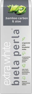 Biela Perla zubná pasta Bamboo Carbon + Aloe 75 ml