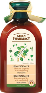 Green Pharmacy kondicionér proti lupinám brezové púčiky a ricínový olej 300 ml