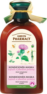 Green Pharmacy kondicionér - maska proti vypadávaniu vlasov lopúch a pšeničné proteíny 300 ml
