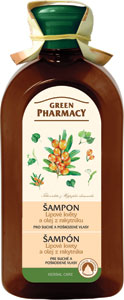 Green Pharmacy šampón pre suché a poškodené vlasy lipové kvety a olej z rakytníka 350 ml