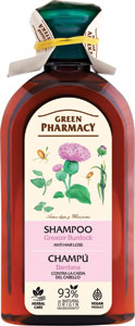 Green Pharmacy šampón proti vypadávaniu vlasov lopúch a pšeničné proteíny 350 ml