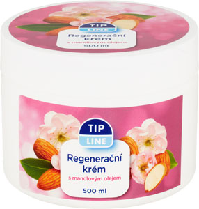 Tip Line regeneračný krém s mandľovým olejom 500 ml