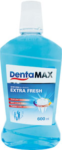 DentaMax ústna voda bez alkoholu extra fresh 600 ml - Teta drogérie eshop