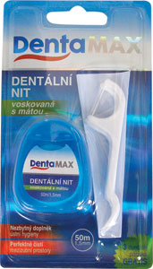 DentaMax dentálna niť voskovaná s mätou 1,5mm 50m