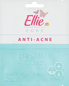 Ellie Young Anti-acne čistiaca maska 2x8 ml - Pure Active sérum proti nedokonalostiam AHA + BHA CHARCOAL 30 ml | Teta drogérie eshop