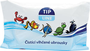 Tip Line čistiace vlhčené obrúsky 60 ks