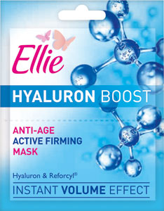 Ellie Hyaluron Boost omladzujúca pleťová maska 2 x 8ml - Teta drogérie eshop