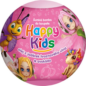 Happy Kids Šumivá bomba do kúpeľa 100 g - mix variant - HiPP Babysanft pena na umývanie - náhradná náplň | Teta drogérie eshop