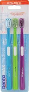 DentaMax Medical zubná kefka ultra mäkká 3ks - elmex zubná kefka Ultra Soft 3-pack | Teta drogérie eshop