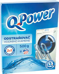 Q-Power odstraňovač vodného kameňa 500 g - Calgon 3v1 Powerball tablety 15 ks | Teta drogérie eshop