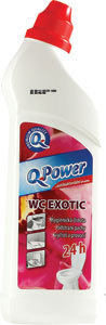 Q-Power WC čistič exotic antibakteriálny 750 g - HG hygienický gél na toalety 500 ml | Teta drogérie eshop