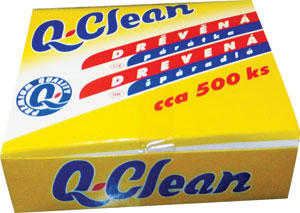 Q-Clean špáradlá drevenné 500 ks