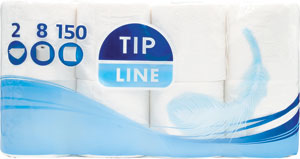 Tip Line jemný toaletný papier 2-vrstvový 8 ks - Teta drogérie eshop
