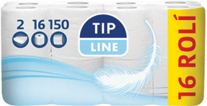 Tip Line jemný 2-vrstvový toaletný papier 16 ks - Teta drogérie eshop
