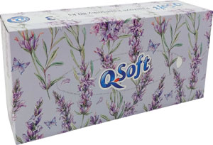 Q-Soft papierové vreckovky 3-vrstvové 80 ks - Tip Line kozmetické vreckovky 2-vrstvové 200 ks | Teta drogérie eshop