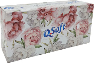 Q-Soft papierové vreckovky 3-vrstvové 80 ks - Tip Line kozmetické vreckovky 2-vrstvové 200 ks | Teta drogérie eshop