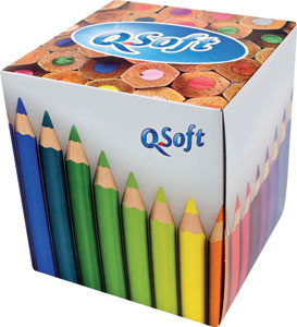 Q-Soft papierové vreckovky 3-vrstvové 60 ks - Tip Line kozmetické vreckovky 2-vrstvové 200 ks | Teta drogérie eshop