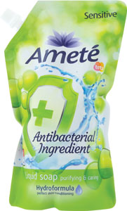 Ameté Tekuté mydlo s antibakteriálnou prísadou Sensitive 1 l - Teta drogérie eshop