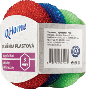 Q-Clean drôtenka plastová 3 ks 