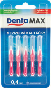 DentaMax medzizubné kefky 0,4mm 5 ks - TePe Angle medzizubné kefky 0,4 mm ružové 6 ks | Teta drogérie eshop