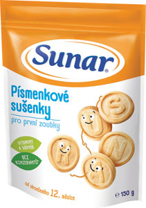 Sunar detské sušienky písmenkové 150 g