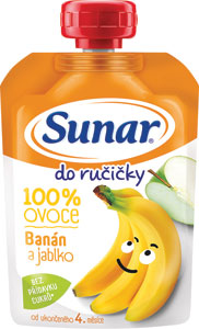 Sunar kapsička Do ručičky banán, jablko 100 g - Nestlé kapsička Jablko Cucoriedka Banán 90g | Teta drogérie eshop