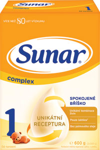 Sunar Complex 1 počiatočné dojčenské mlieko 600 g