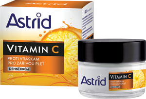 Astrid denný krém proti vráskam Vitamin C 50 ml  - Garnier Bio lenvaduľové sérum na tvár Anti-aging 50 ml | Teta drogérie eshop