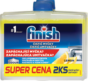 Finish čistič umývačky riadu Lemon Sparkle 2x250 ml