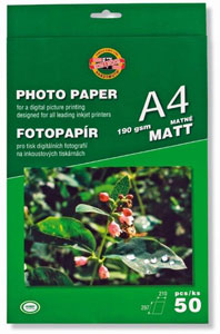 KOH-I-NOOR fotopapier matný 190 g