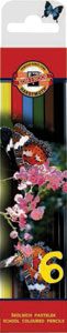 KOH-I-NOOR pastelky motýľ 6 ks