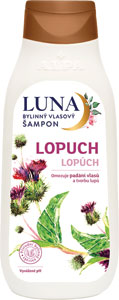 Luna šampón lopúch 430 ml - Green Pharmacy šampón proti vypadávaniu vlasov lopúch a pšeničné proteíny 350 ml | Teta drogérie eshop