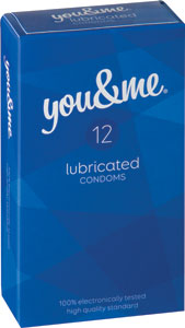 You & me lubrikovaný kondóm 12 ks